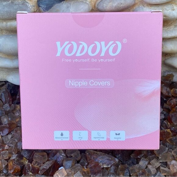 NIB New YODOYO Nipple Covers Sticky Adhesive Silicone Nipple Pasties Reusable - Picture 9 of 12